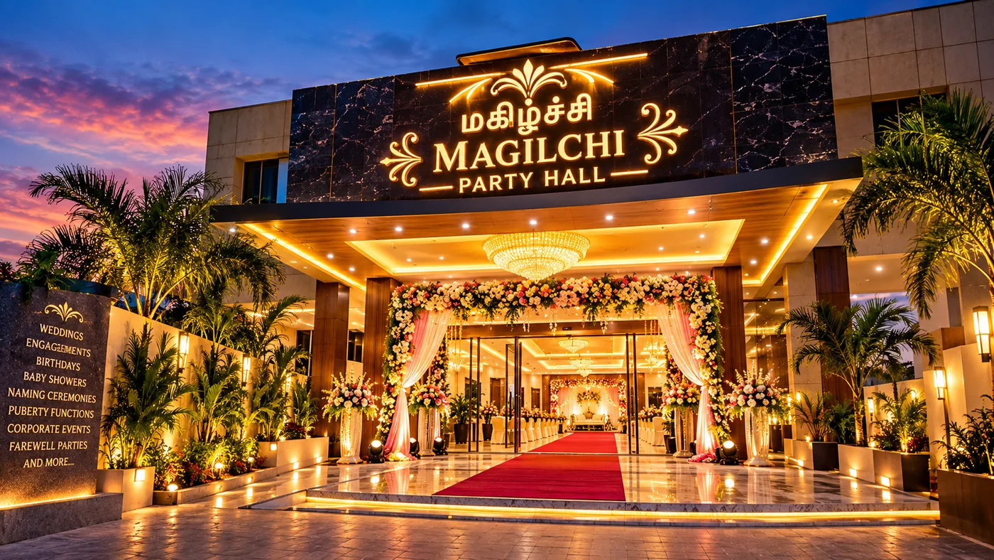 Magilchi Party Hall entrance
